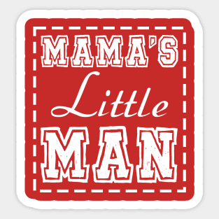 Mom and Son Matching Outfits Mama and Mama's Litter Man Print Shirts Cute Mom and Son Valentine's Day Sticker